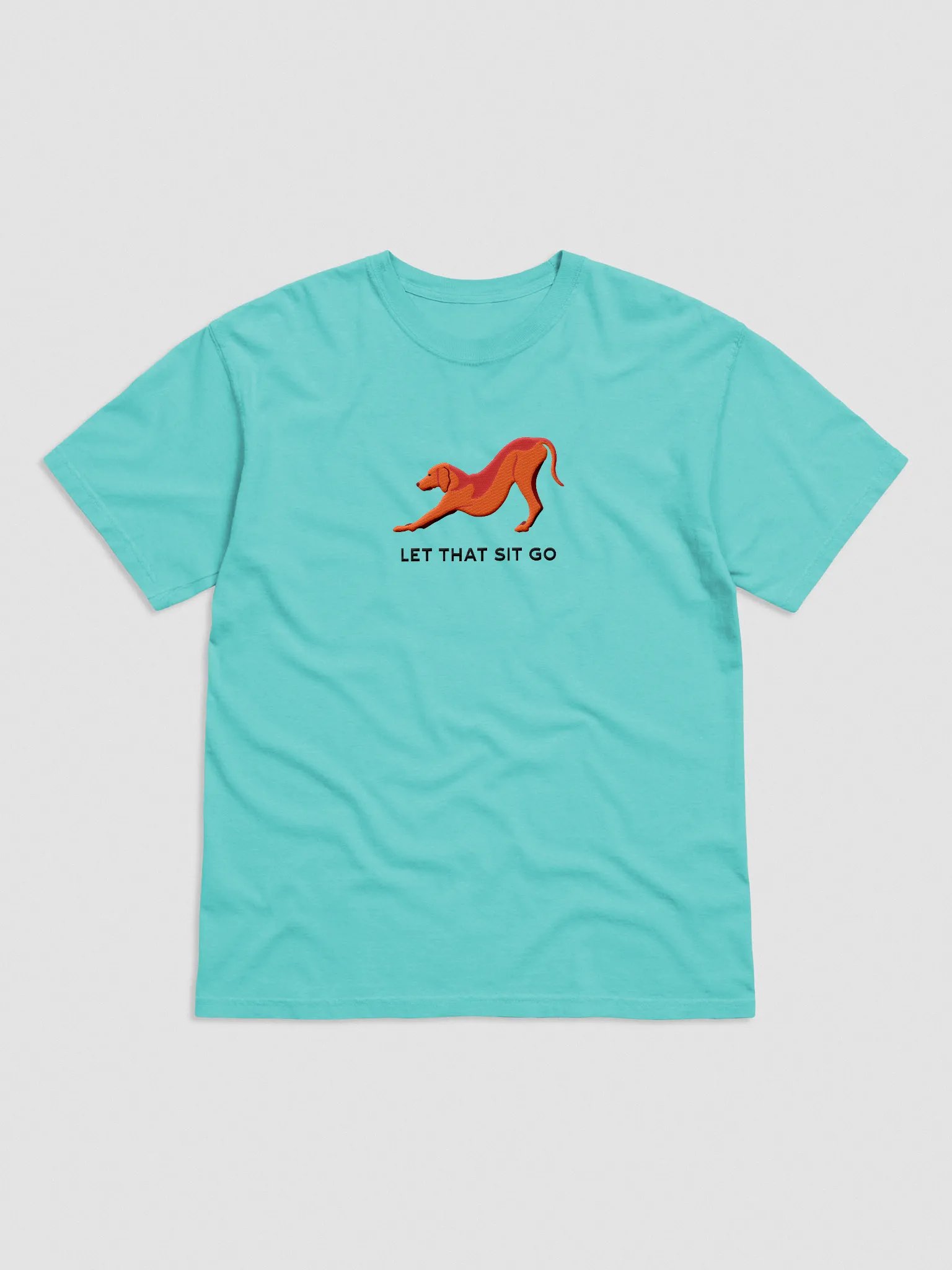 Let That Sit Go T-Shirt(Embroidered) of a Vizsla product image (4)