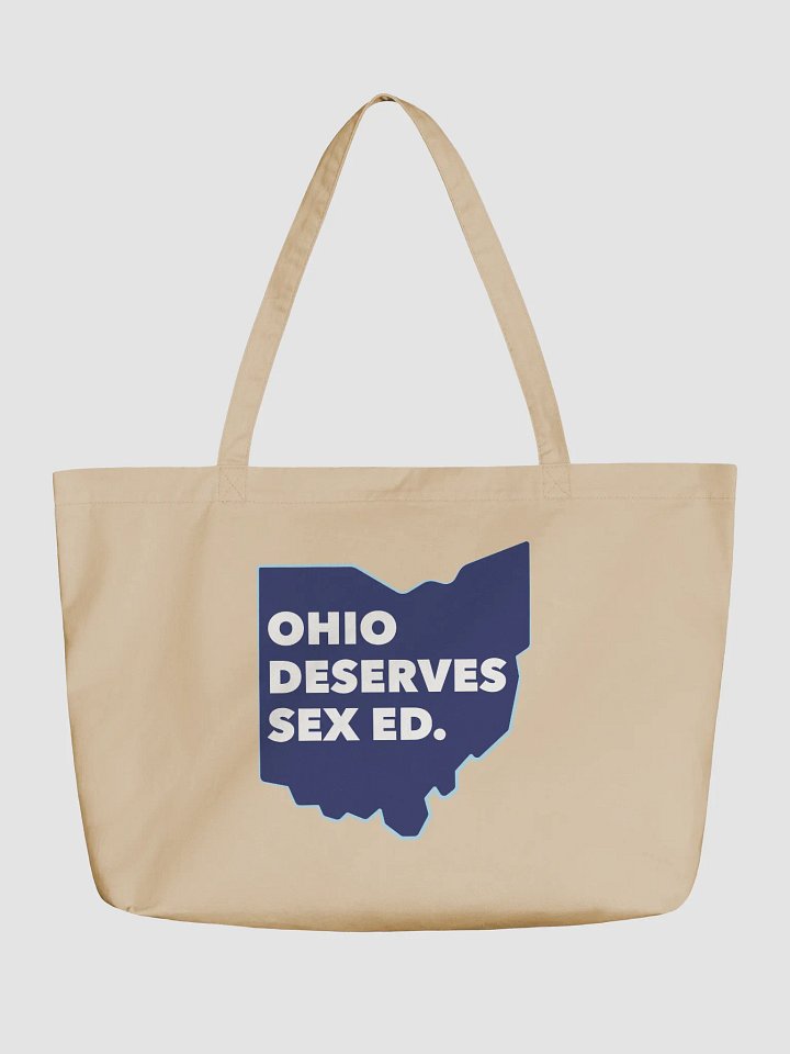 Ohio Deserves Sex Ed Large Tote product image (1)