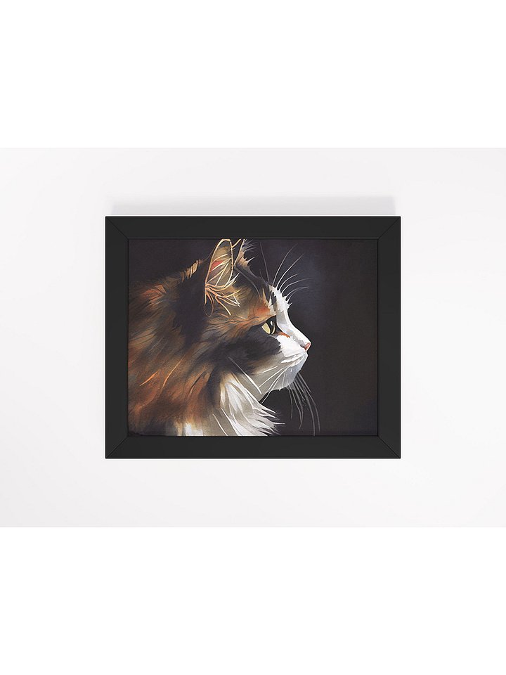 Sweet Kitty Profile - Calico Cat Studio Framed Print product image (1)