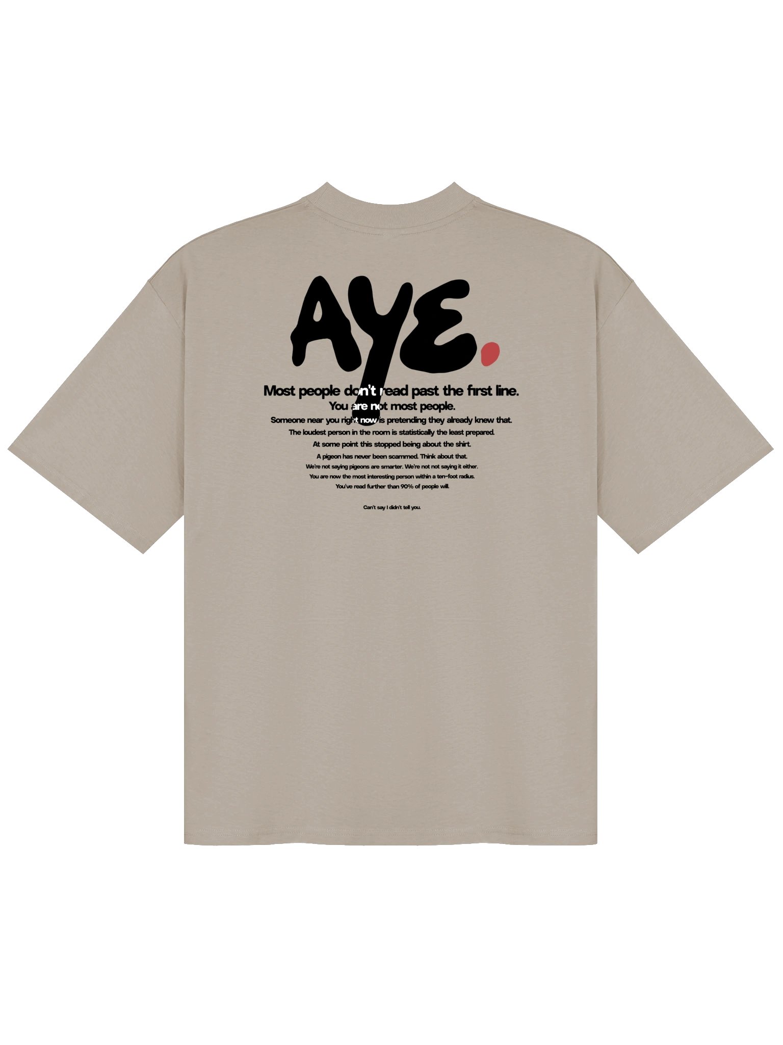The "Aye Avatar" Oversized Tee (in the Light) product image (3)