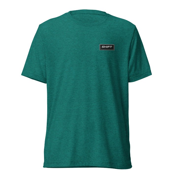 Stitched Black Shift Key Triblend T-shirt product image (25)