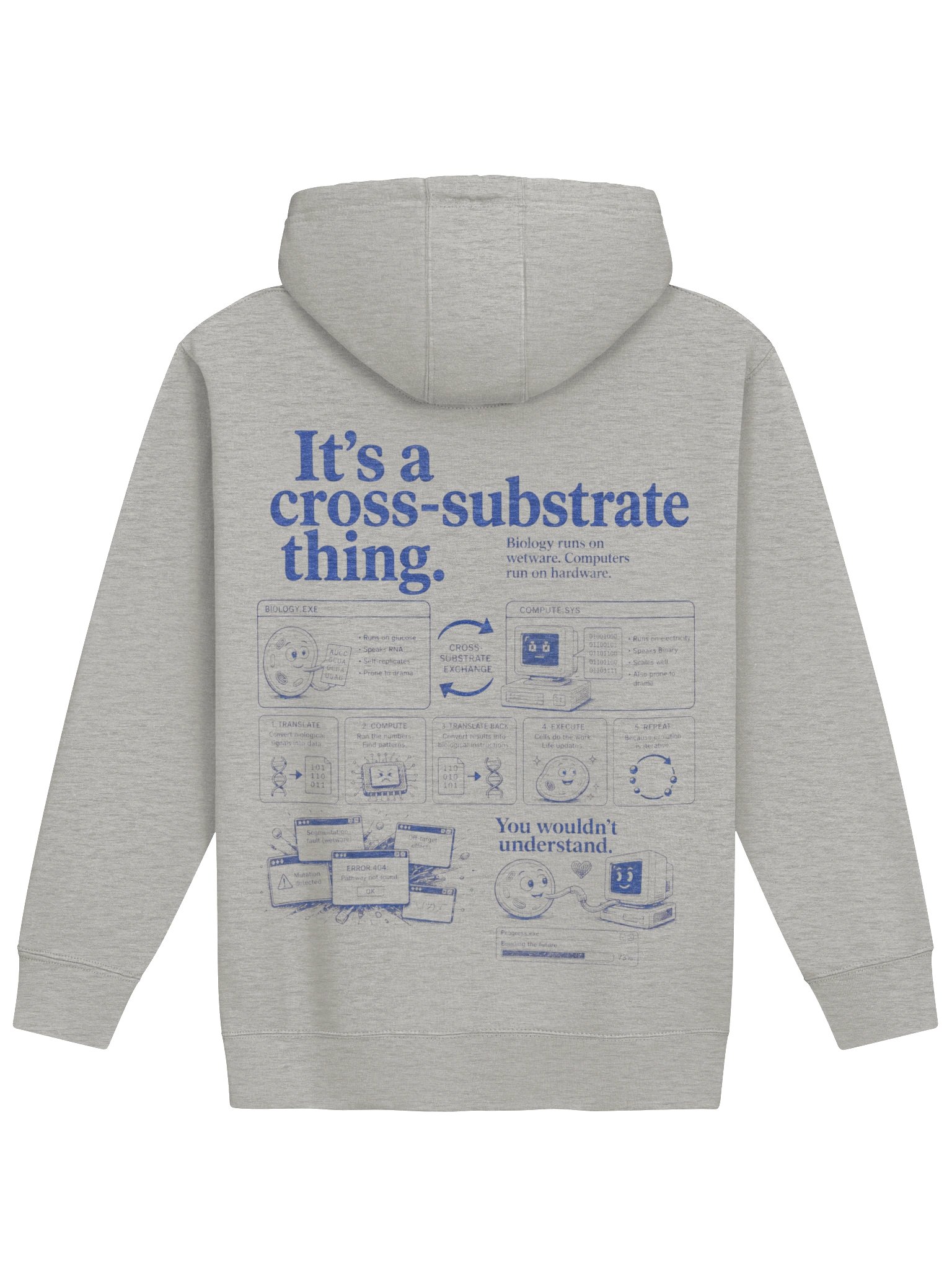 Cross-substrate Vintage Computer Hoodie product image (7)
