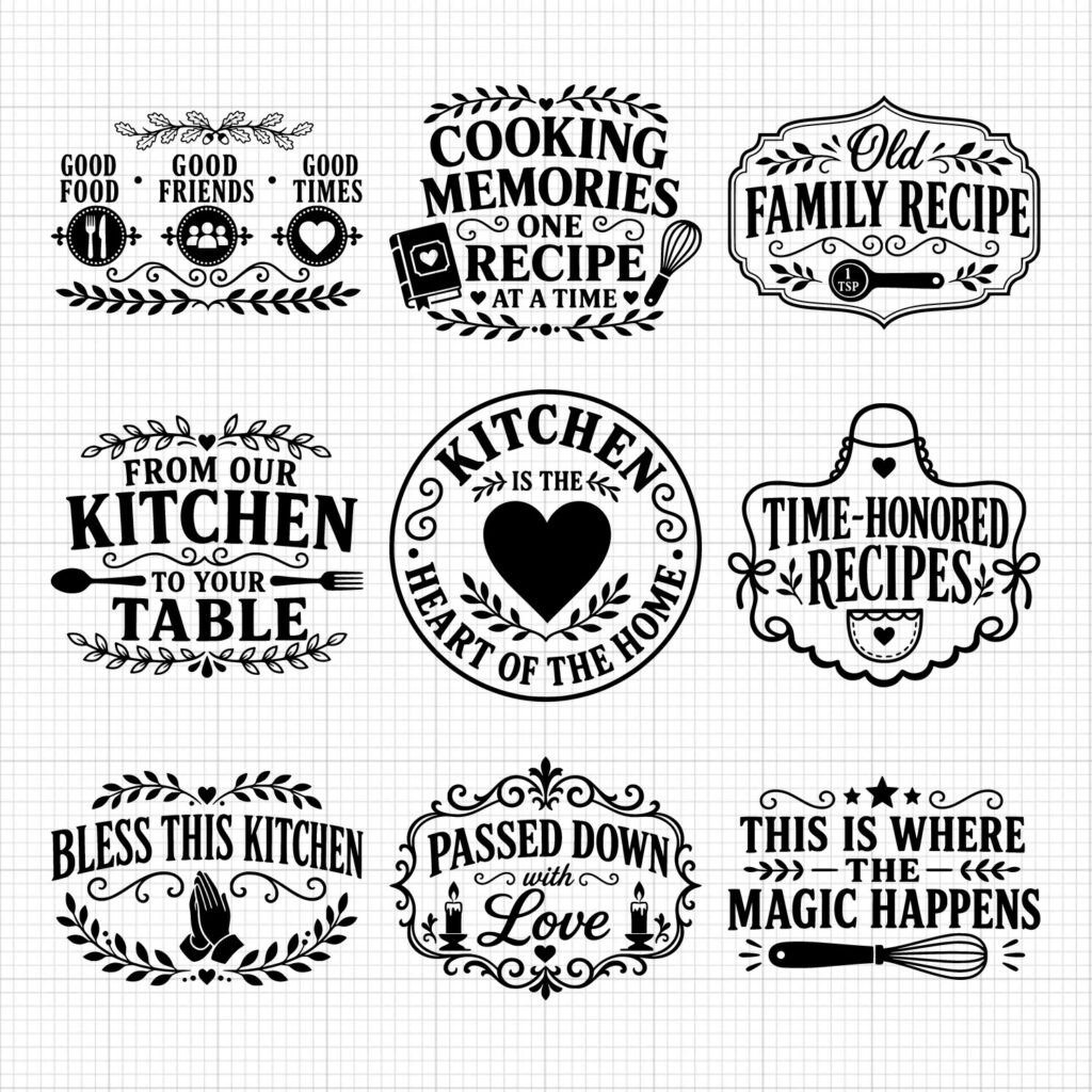 Cutting Board Sayings SVG Bundle – 40 Kitchen SVG Files for Cricut & Laser Engraving product image (4)