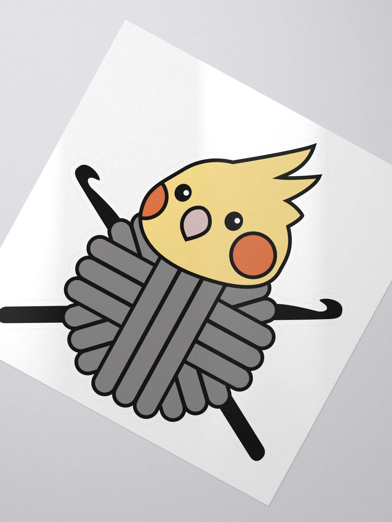 Crochet Cockatiel - Sticker product image (2)