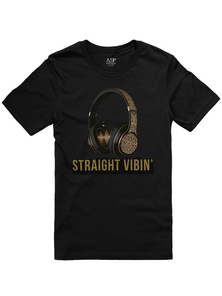 Straight Vibin’ Headphones T-Shirt – Music Culture Tribal Streetwear Graphic Tee product image (4)