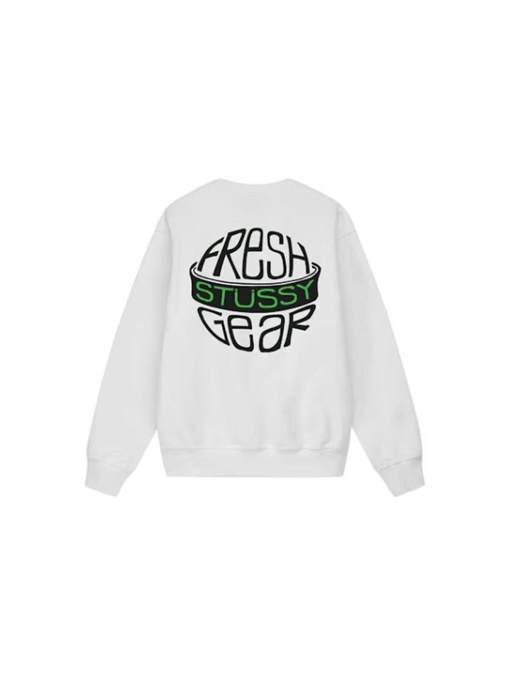 STUSSY FRESH GEAR WHITE CREW product image (1)