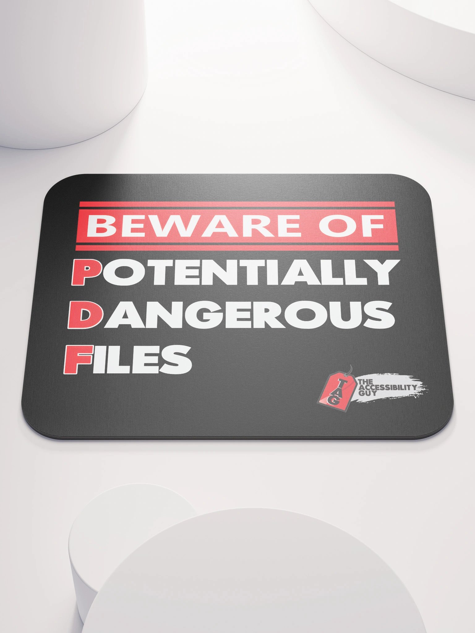 Beware of Potentially Dangerous Files Mouse Pad product image (1)