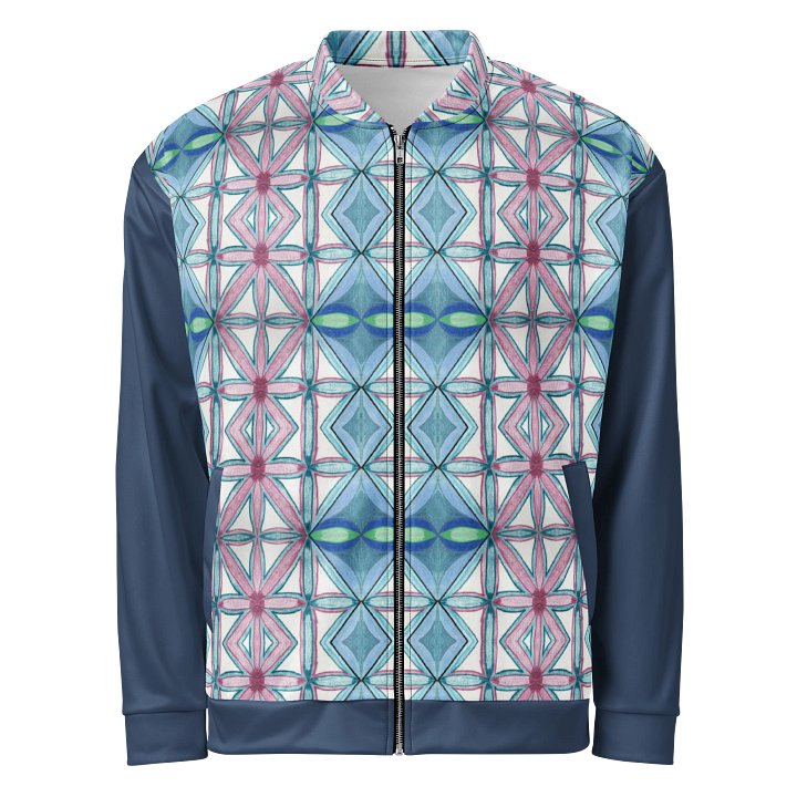 "4Corners" on Bomber Jacket (blue accents) product image (1)