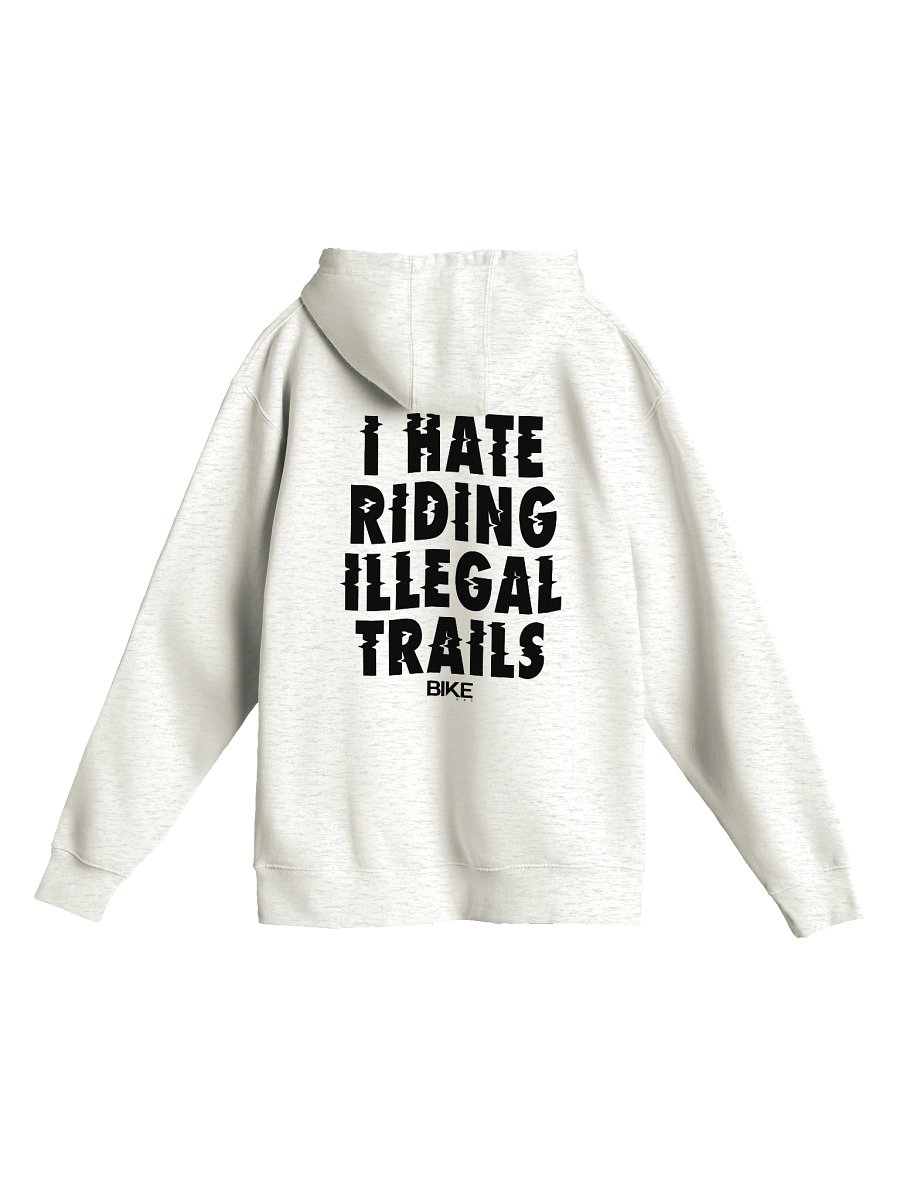 I Hate Riding Illegal Trails Hoodie (Dark Logo) product image (1)