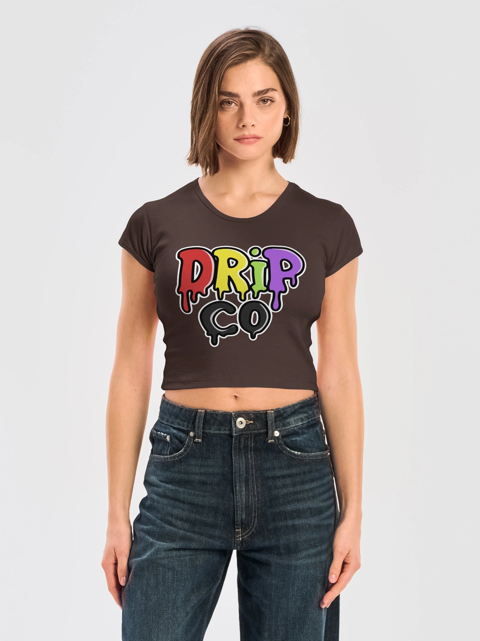 DRIPCO Colorful Drip Graphic Baby Tee product image (19)