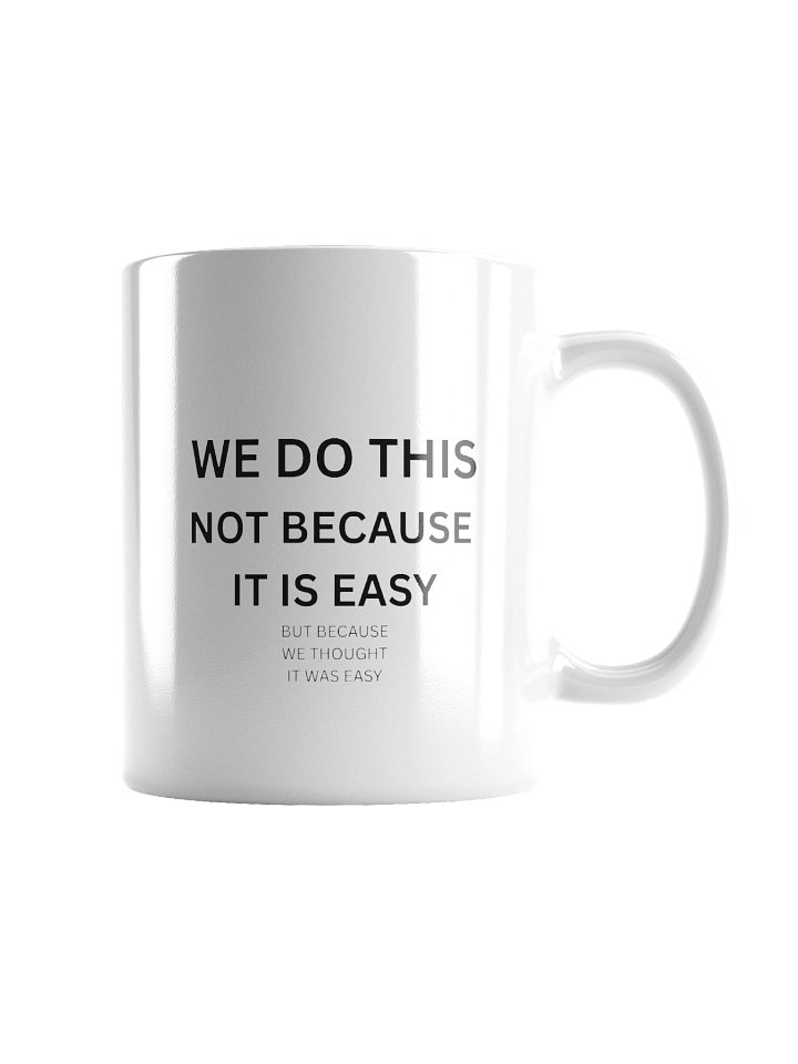 WE DO THIS BECAUSE WE THOUGHT IT WAS EASY product image (2)