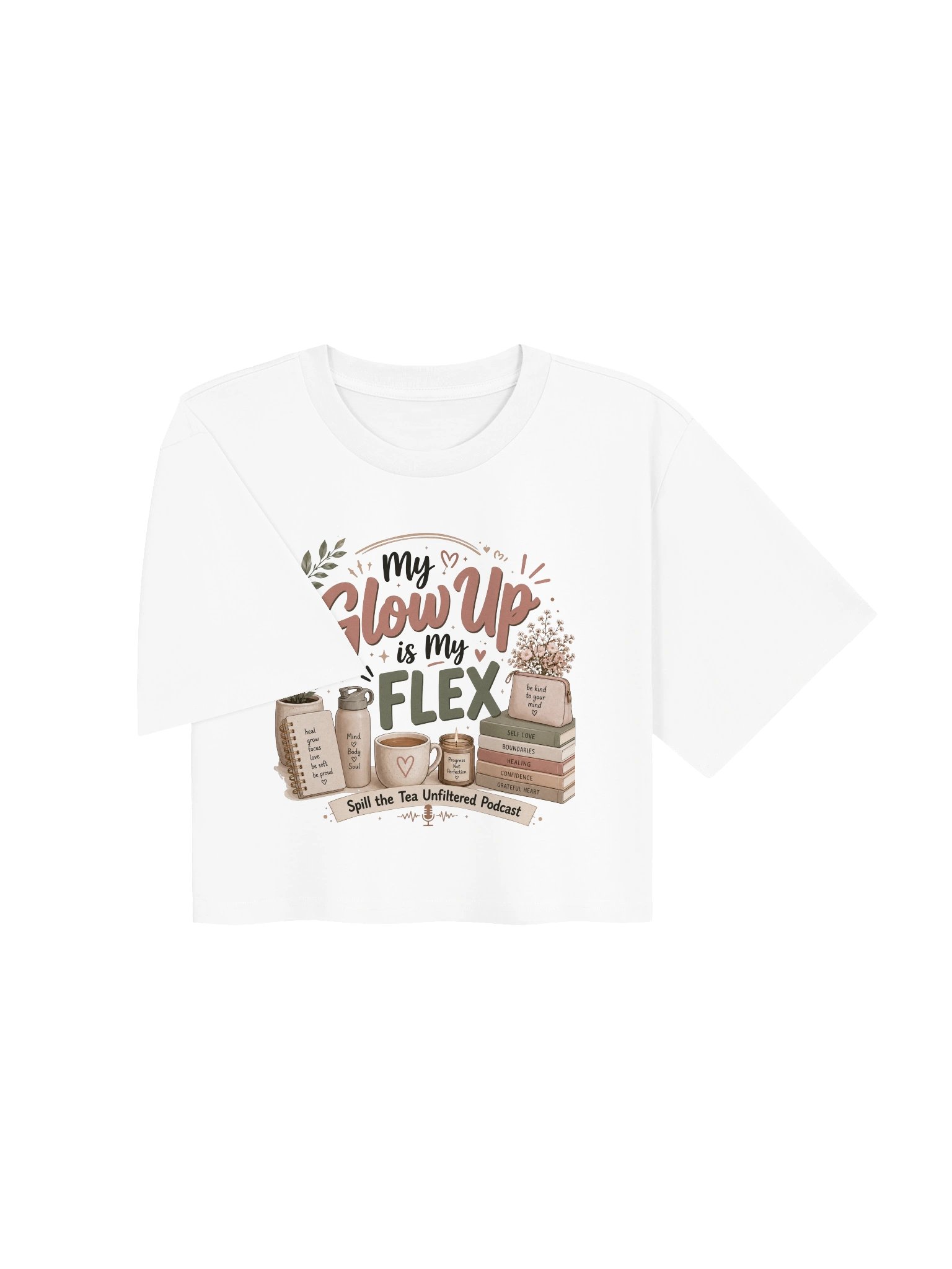 My Glow Up Is My FLEX Crop Tee product image (7)