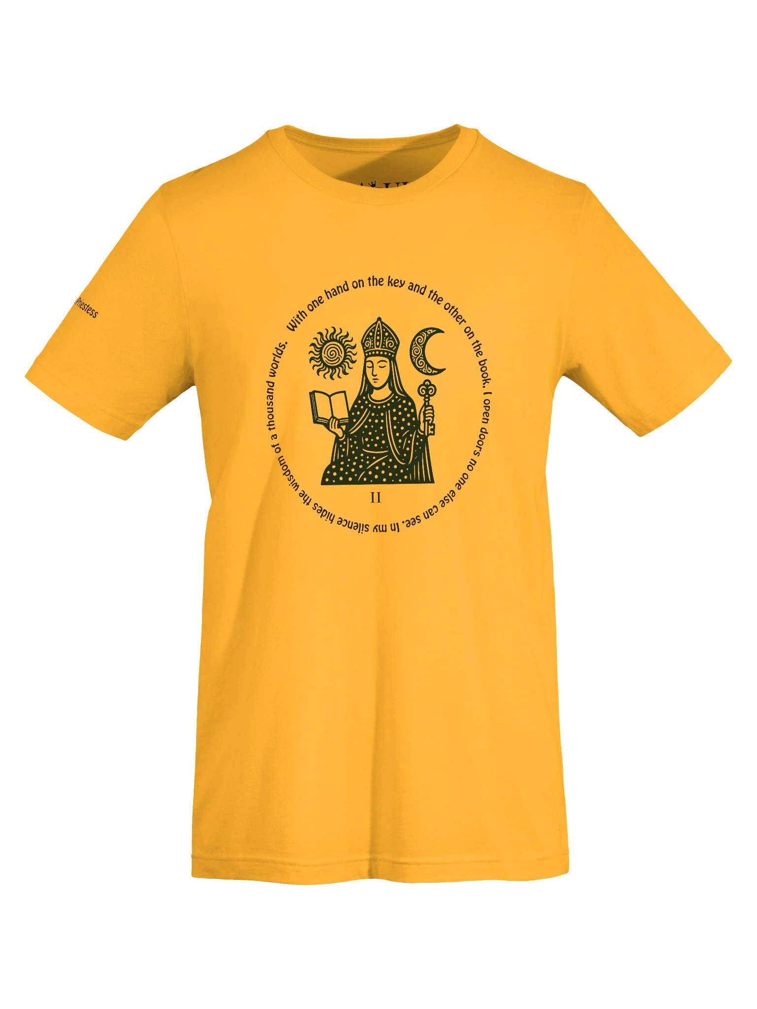 The High Priestess - ArcanaPop T-Shirt – Where Tarot Magic Meets Pop Art product image (6)