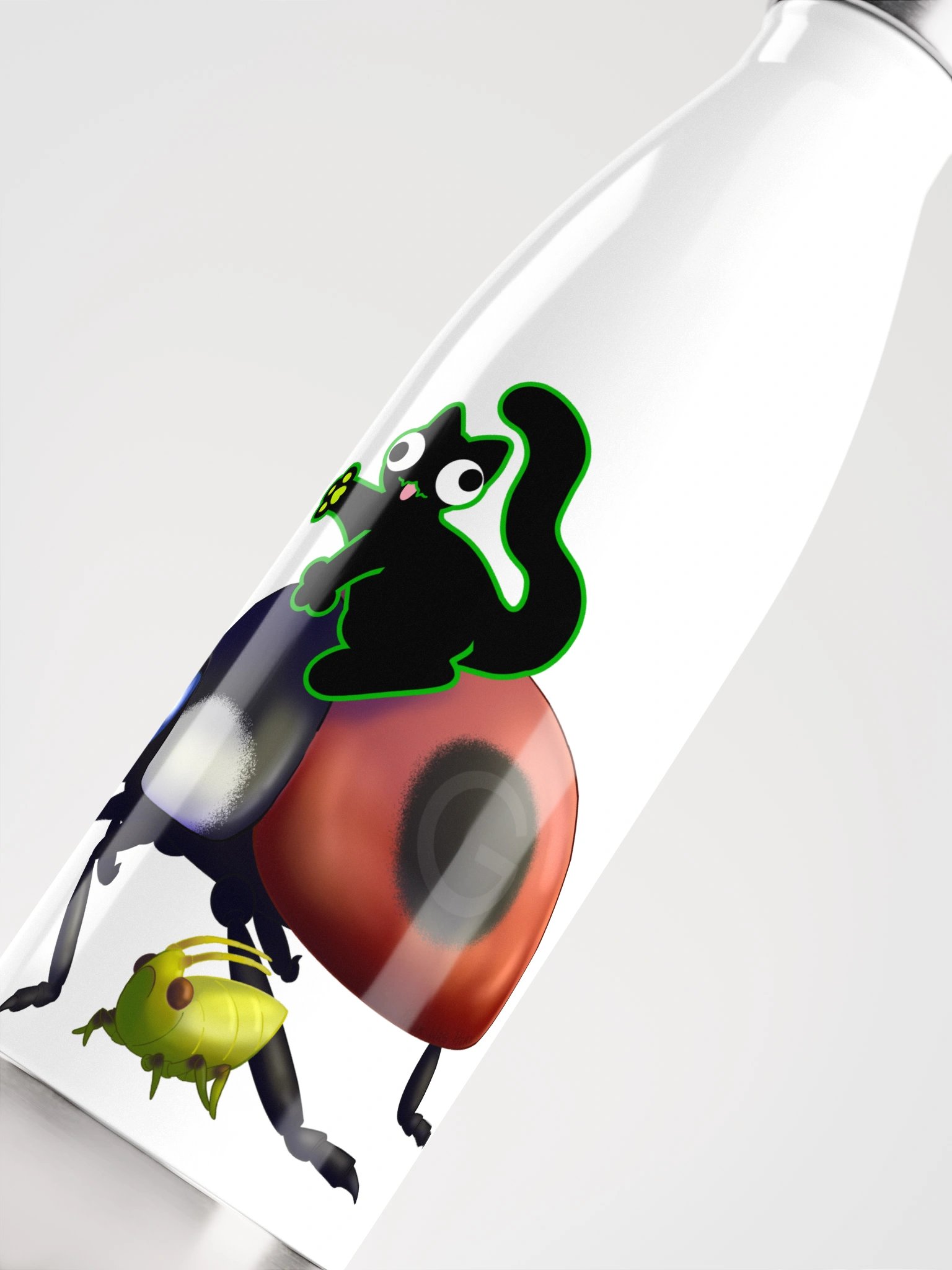 Water Bottle - DerpCat II Riding a Bug product image (10)