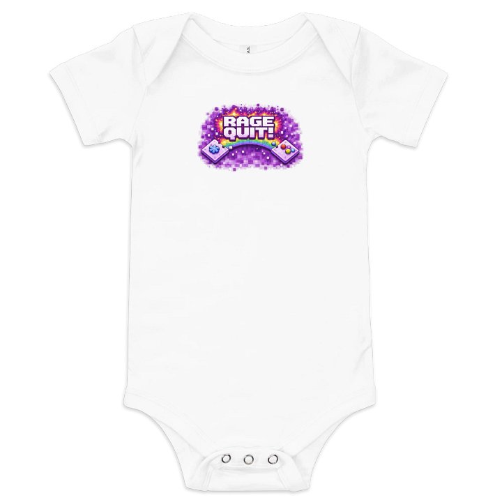 KawaiiKitten Super Comfy Baby Power White Onesie product image (1)