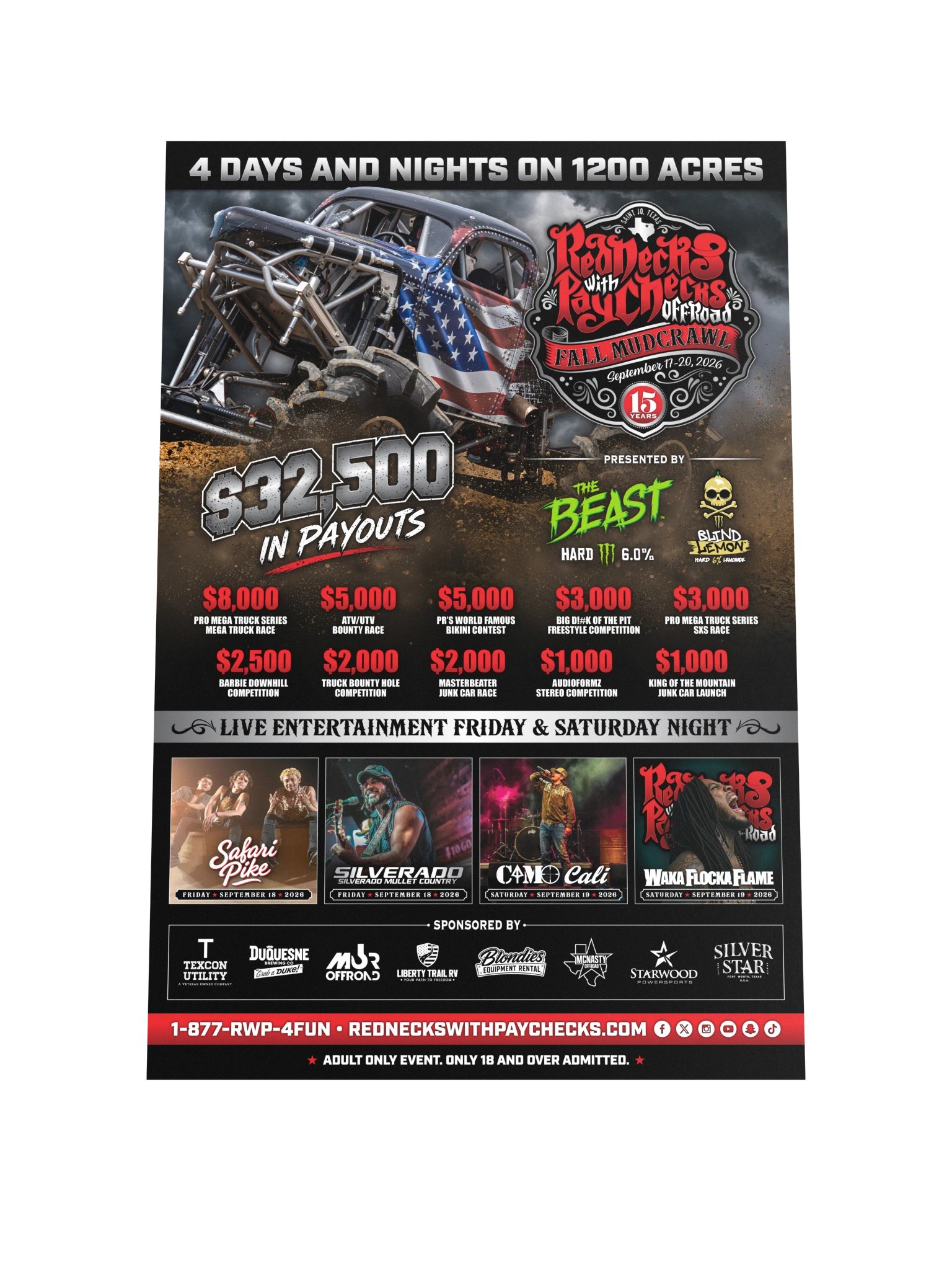 15 Years of Mud & Mayhem Limited Edition Poster product image (1)