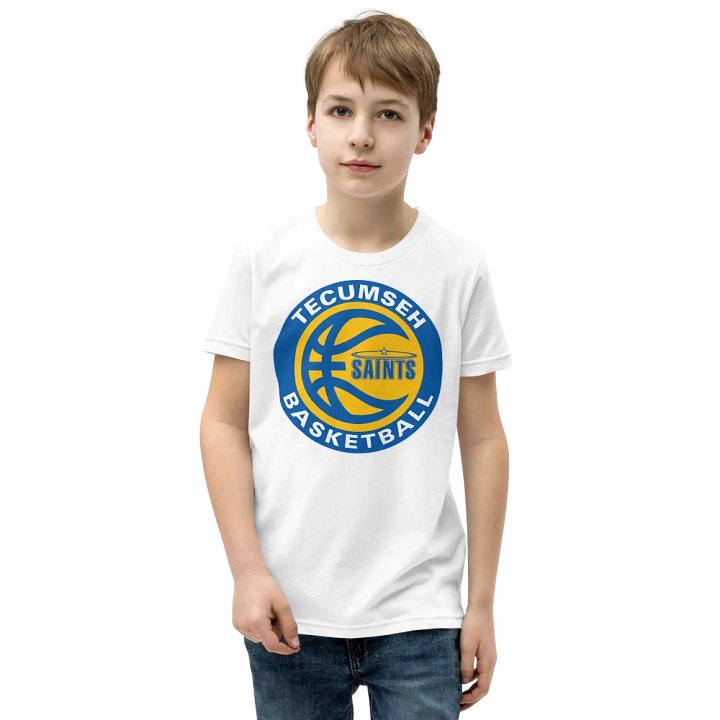 Youth Tecumseh Saints Basketball T-Shirt product image (1)