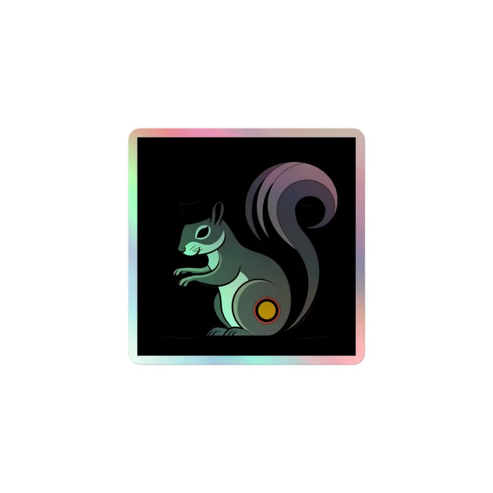 Whimsical Squirrel Top Hat Sticker Set product image (1)