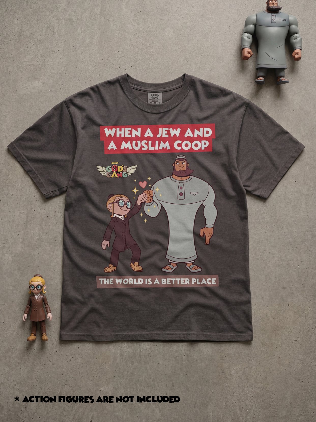 When a Jew and a Muslim COOP | God's Gang Tee product image (1)