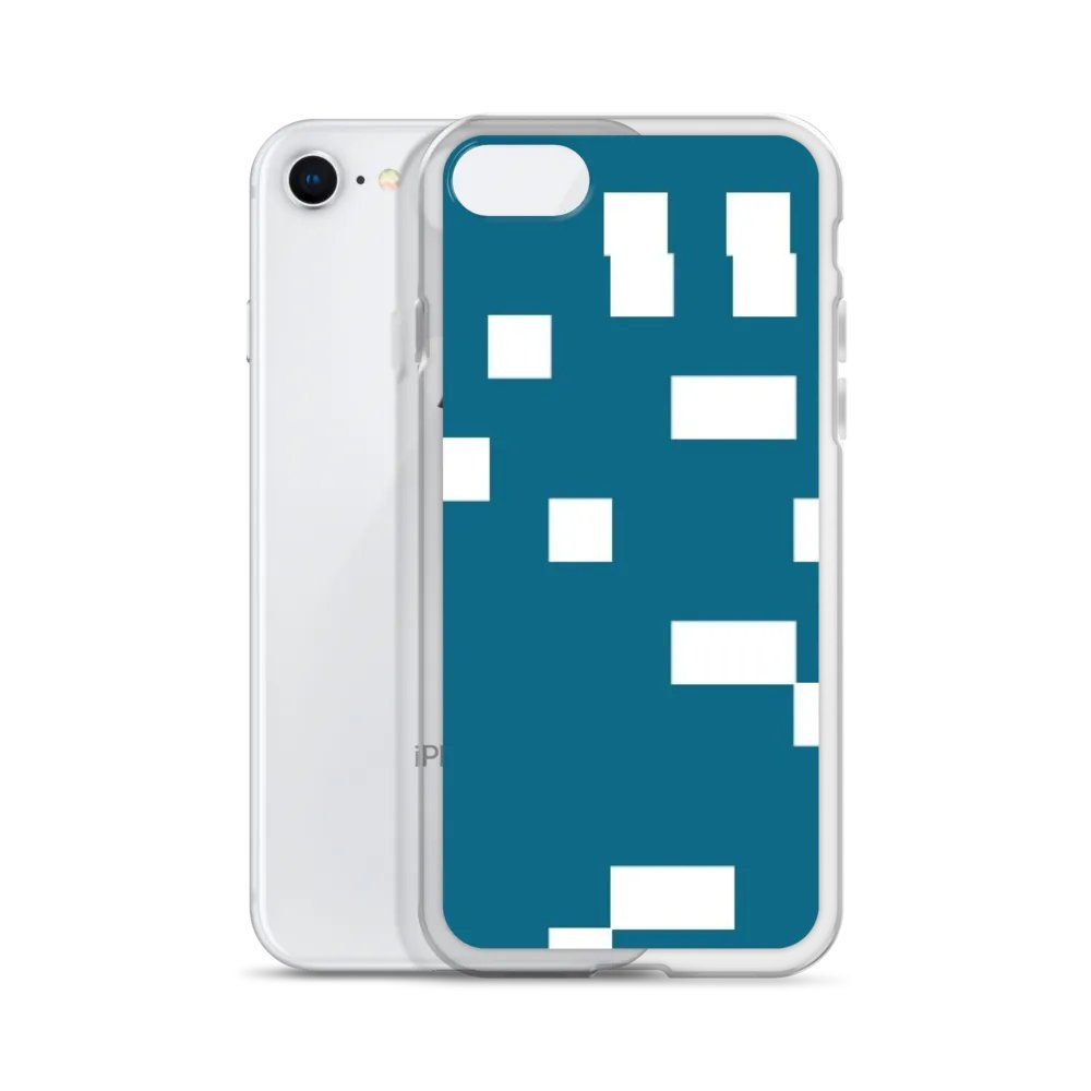 Pattern art 1 Teal Geometry iPhone® Case product image (2)
