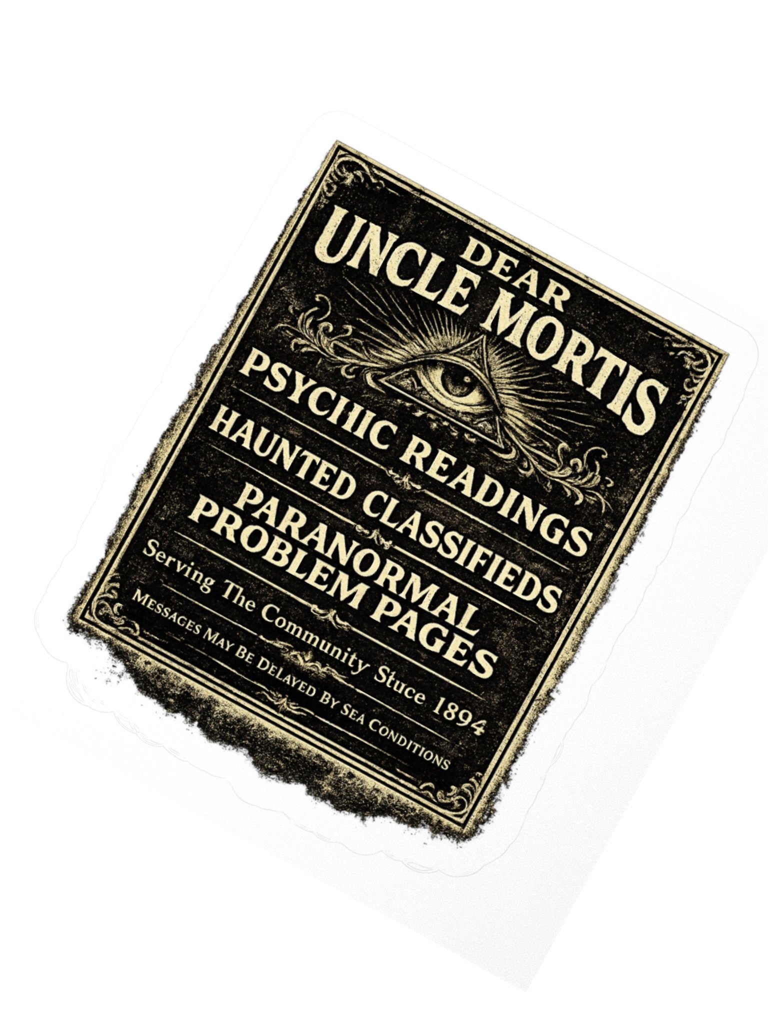 Dear Uncle Mortis | Paranormal Problem Pages Sticker product image (2)