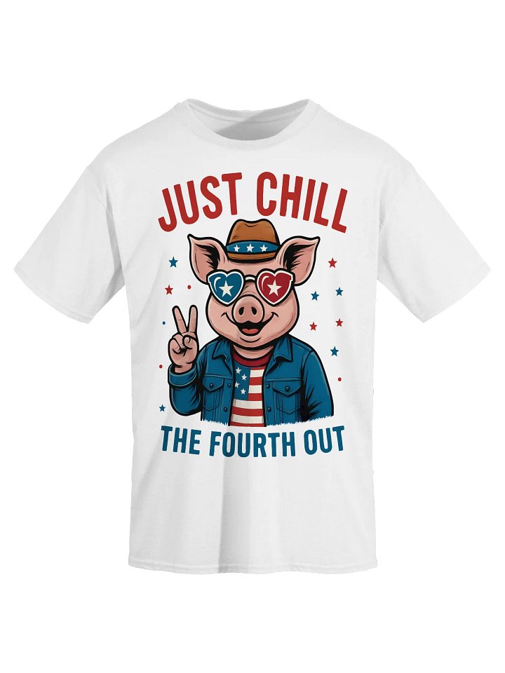 Stars, Stripes & Swine Patriotic Tee product image (1)