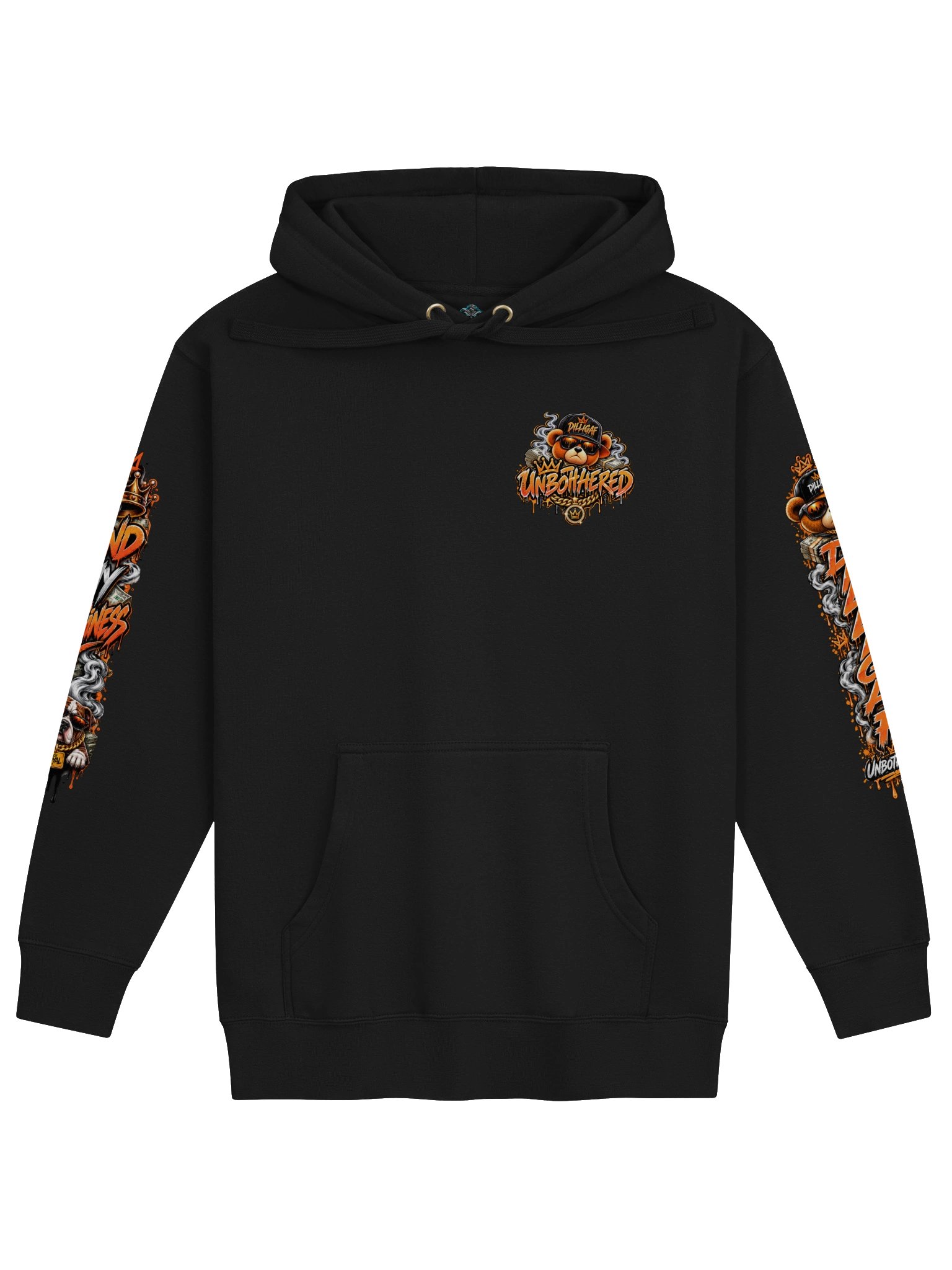 DILLIGAF Unbothered Premium Hoodie product image (2)