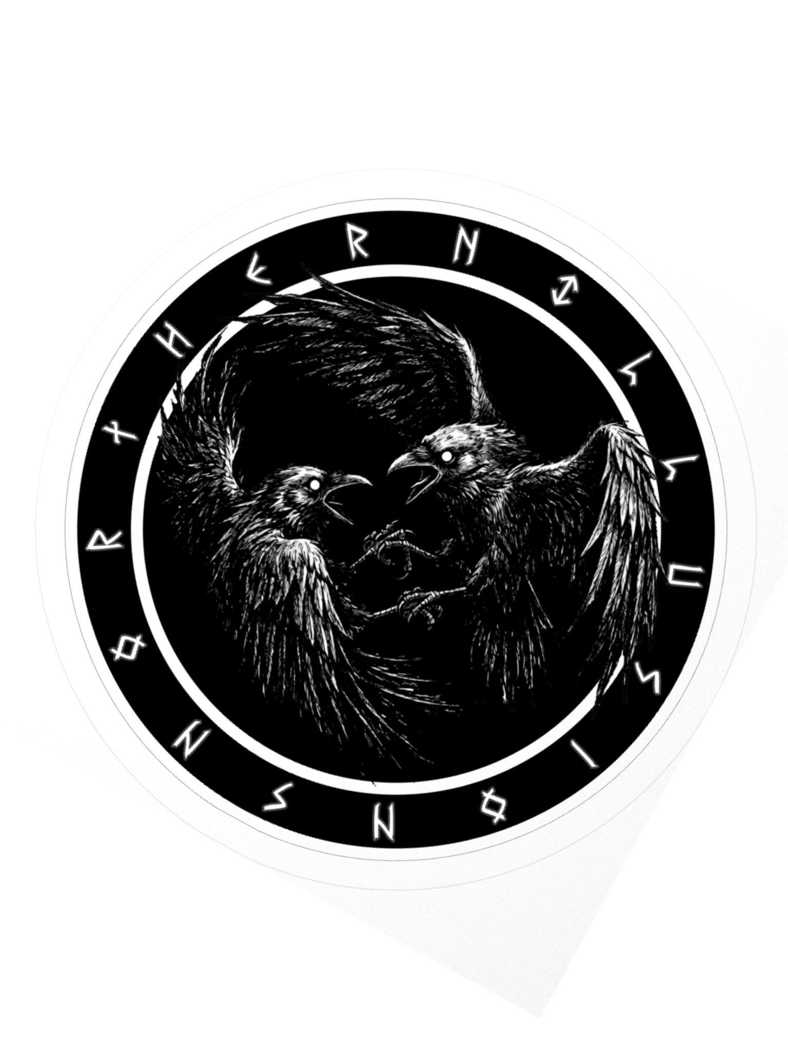 NORTHERN ILLUSIONS - Huginn & Muninn Vinyl Sticker product image (5)