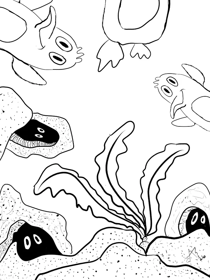 TSStechAngel's World - Penguins Coloring Page product image (1)