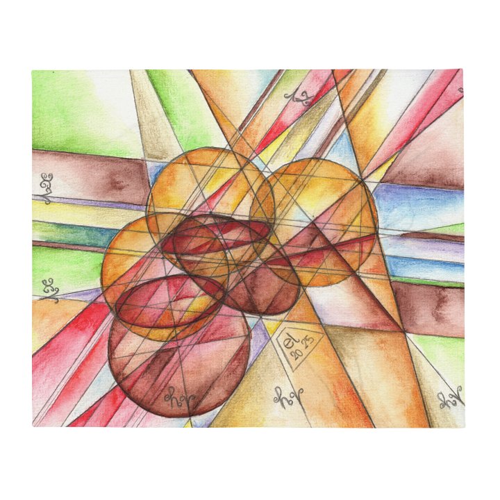 Circles to Circles #6 - Stereographic Projection Mathematical Art Blanket product image (1)