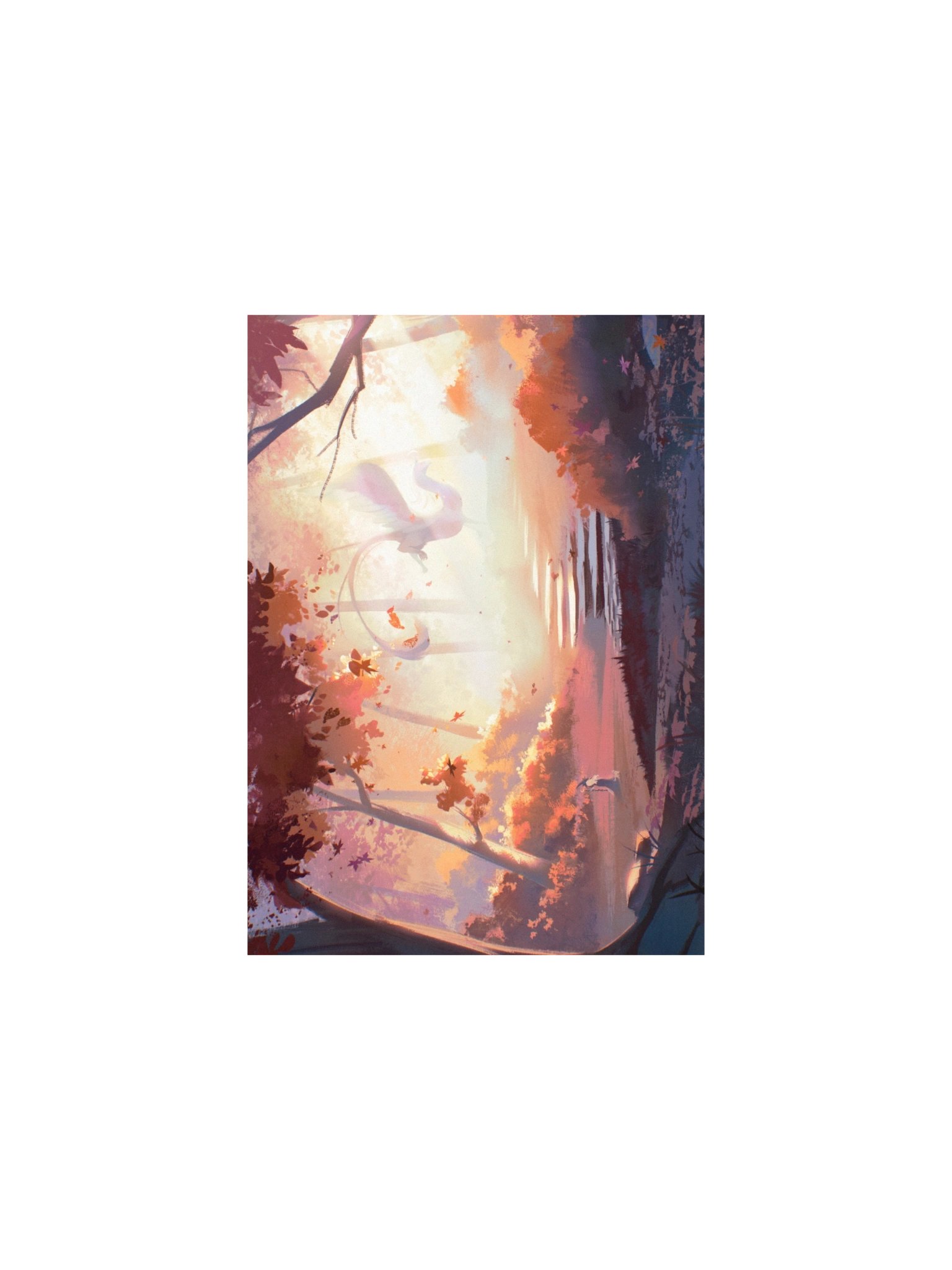 Dragon In The Autumn Mist Print product image (1)
