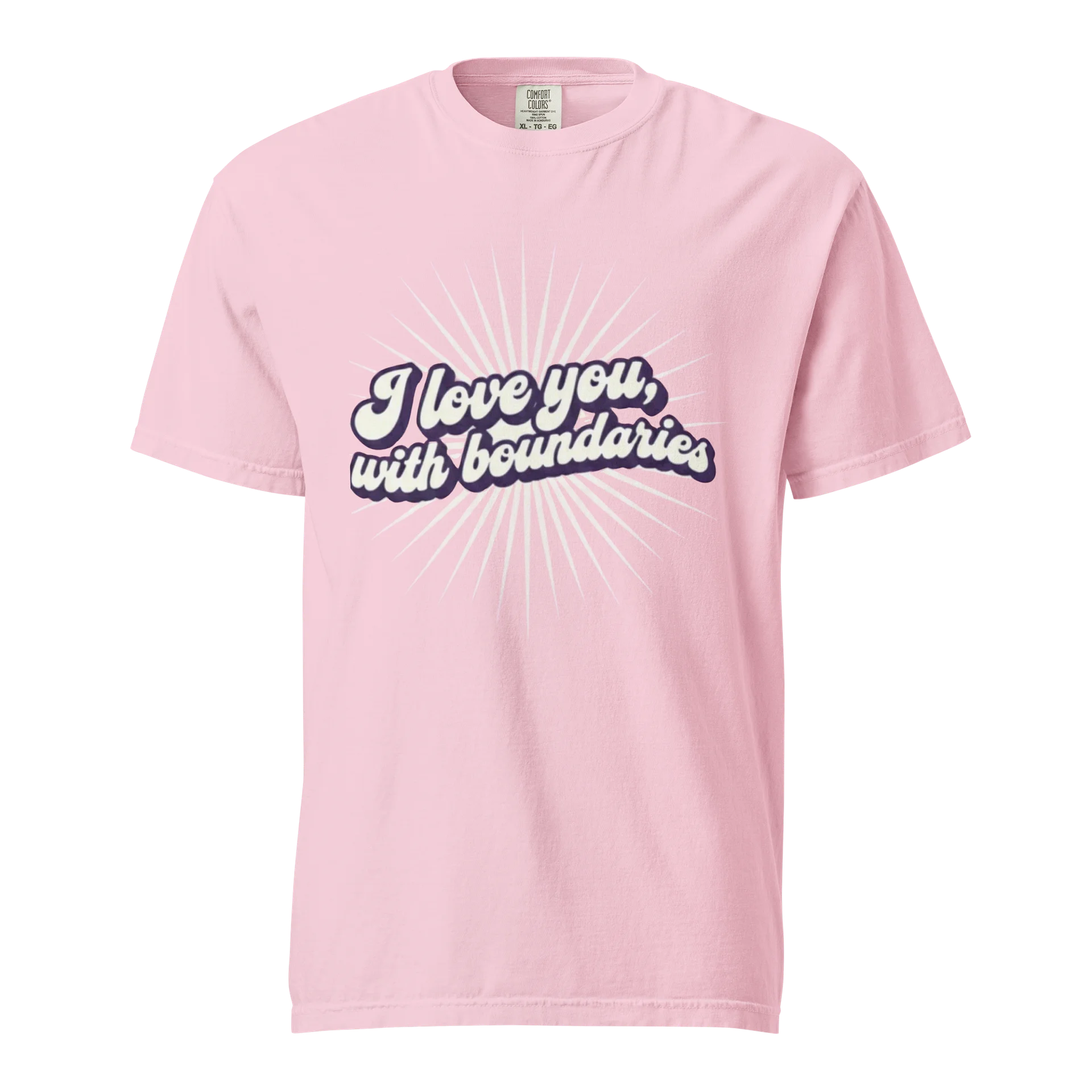 “I love you with boundaries” blossom T-shirt product image (1)