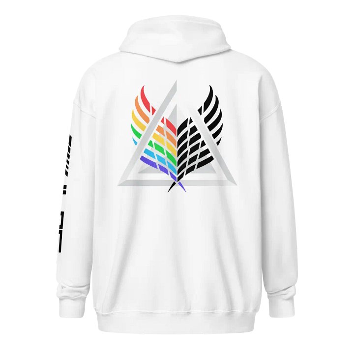 Zip-Up Hoodie - Winged Prism/Lilac (Black lettering) product image (1)