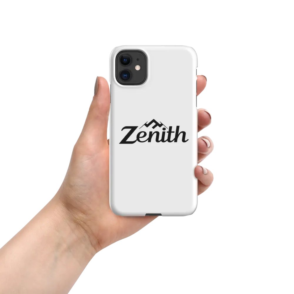 TDS Music Zenith iPhone Case - Glossy White with Mountain Peak Design product image (8)