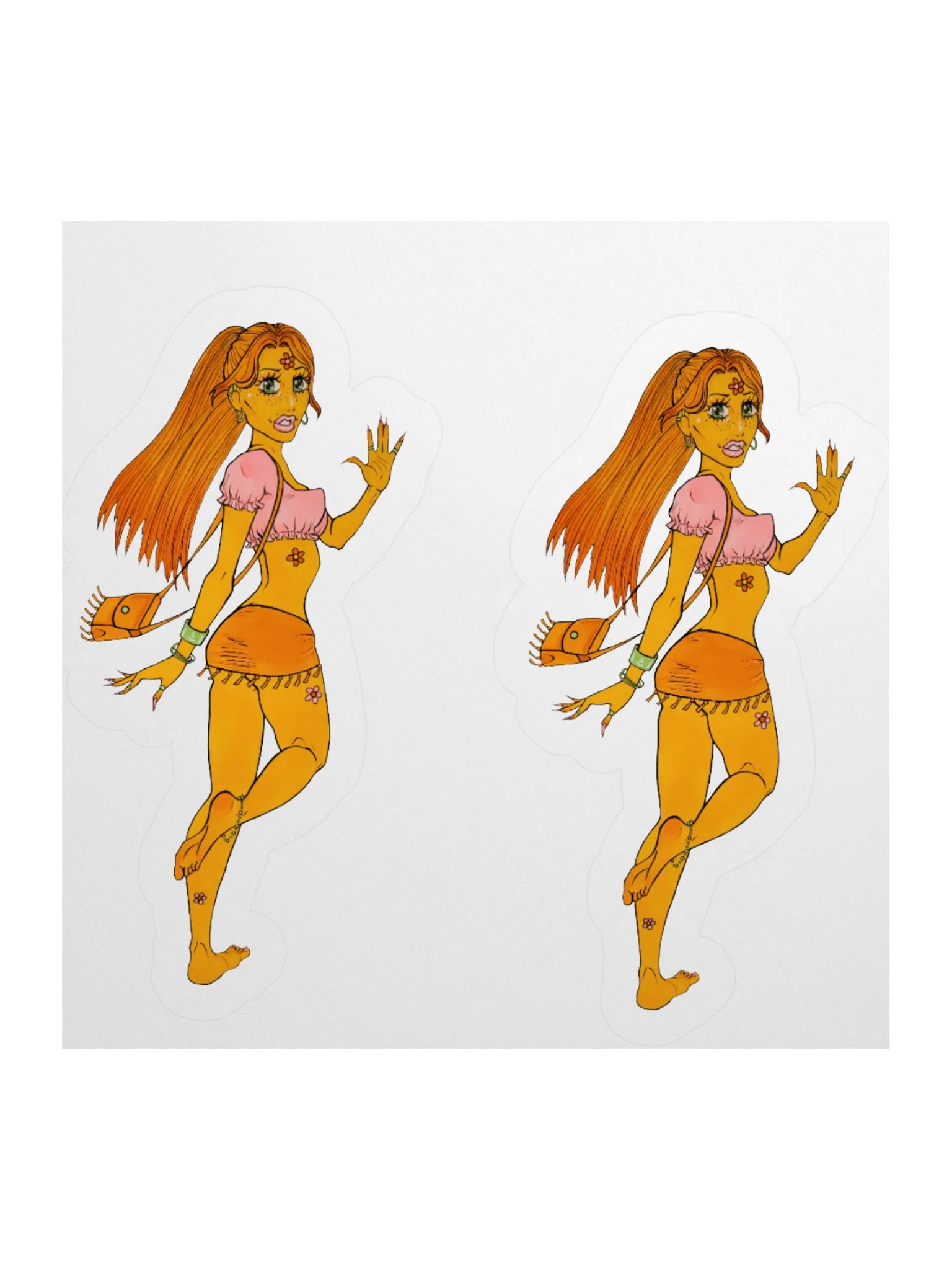 Pinuptober day 30 small stickers product image (1)