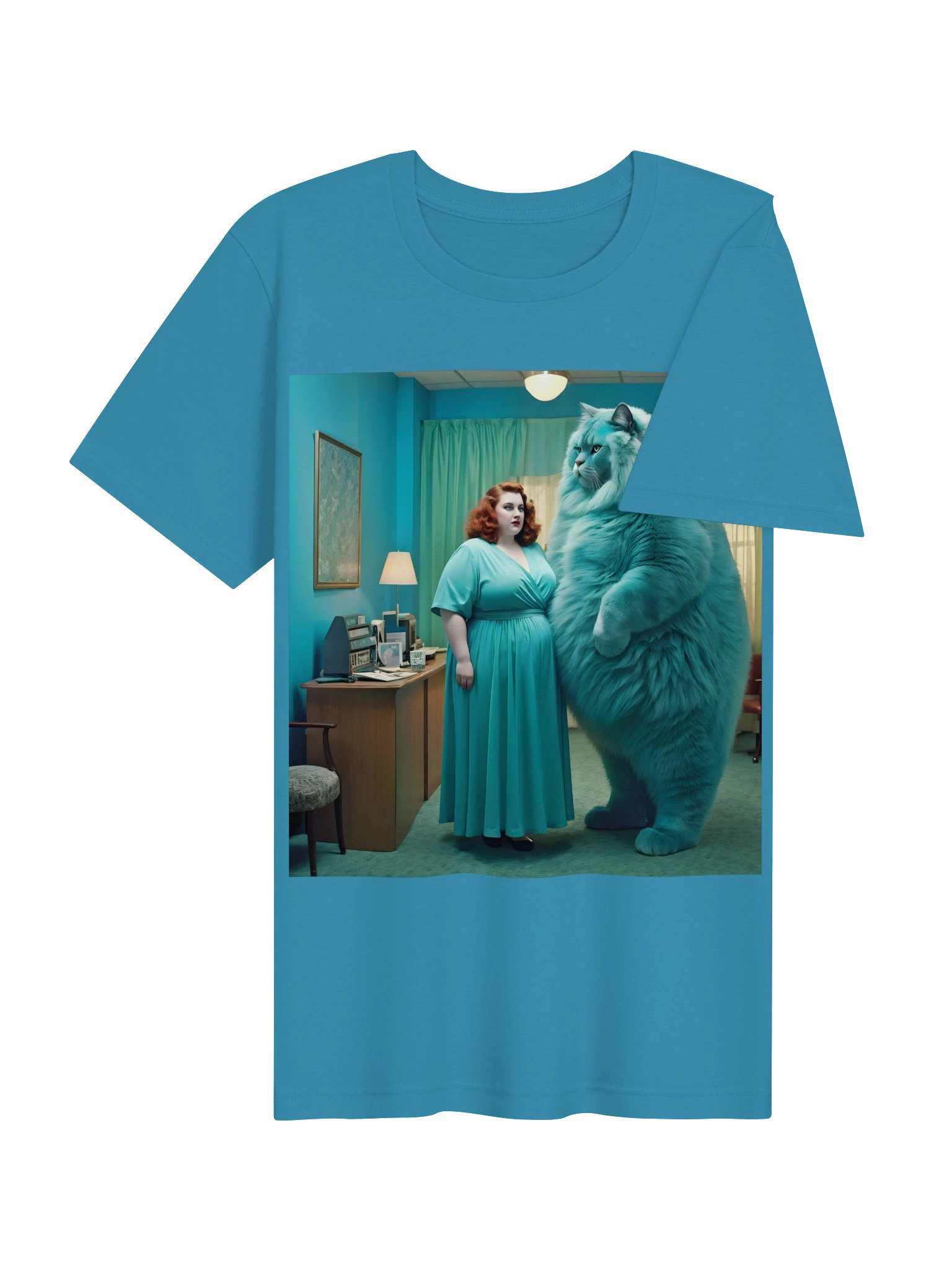 Blue Puss | Bella+Canvas Unisex Supersoft T-Shirt product image (54)