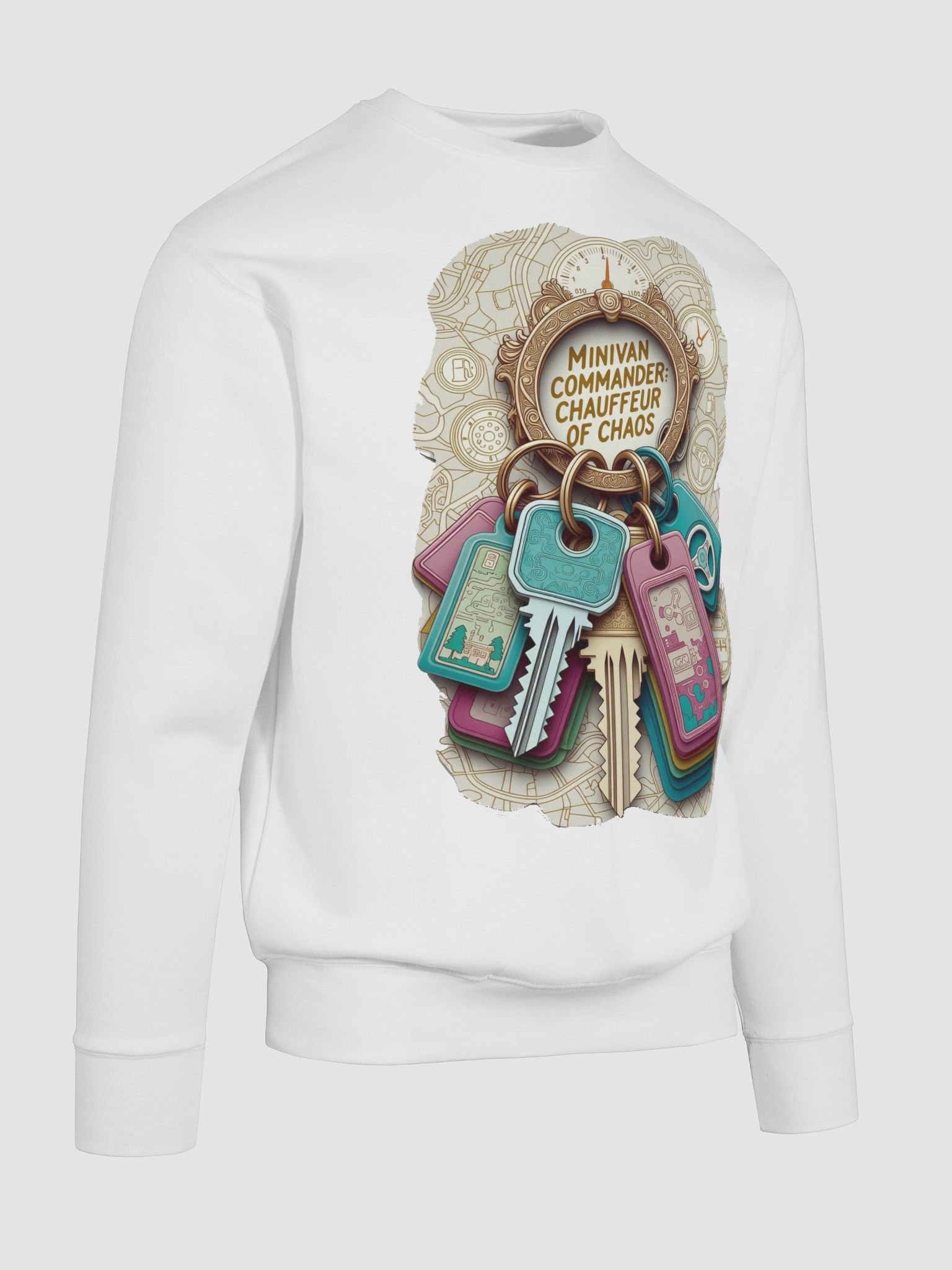 Minivan Commander Sweatshirt, Chauffeur of Chaos Pullover, Funny Mom Gift product image (10)