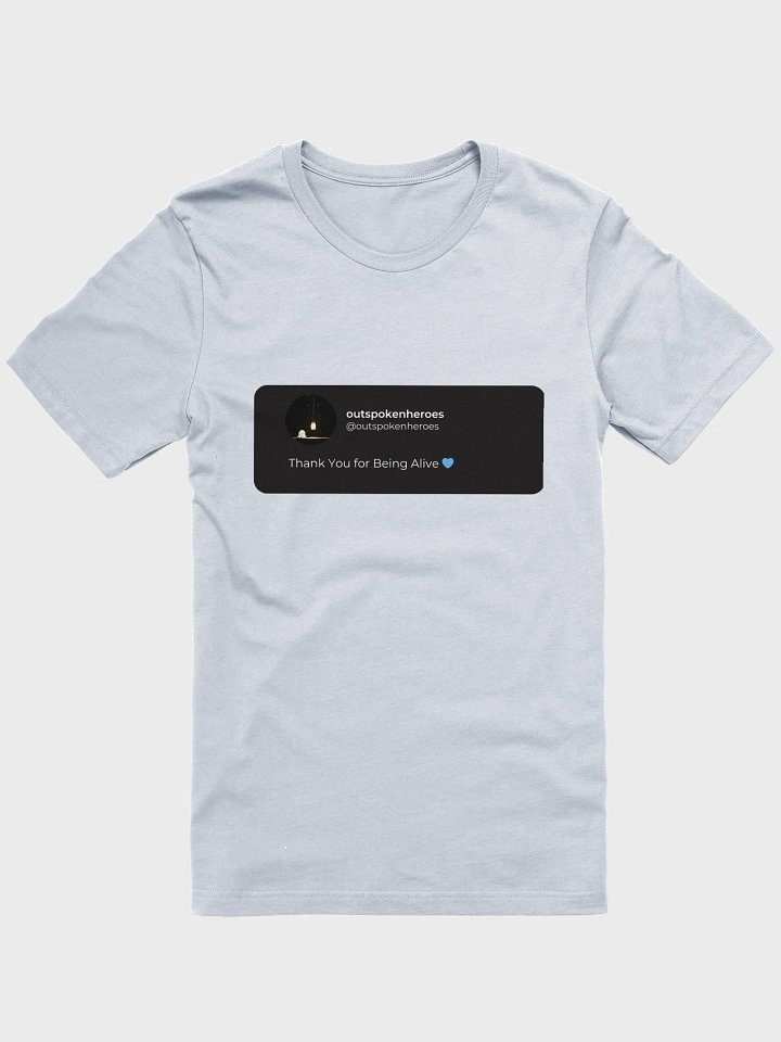 Thank You for Being Alive T-Shirt (Blue Heart) product image (11)