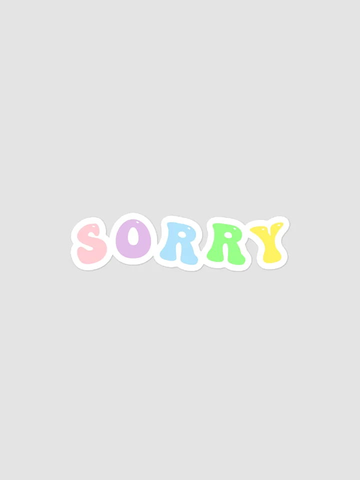 Sorry Sticker product image (1)