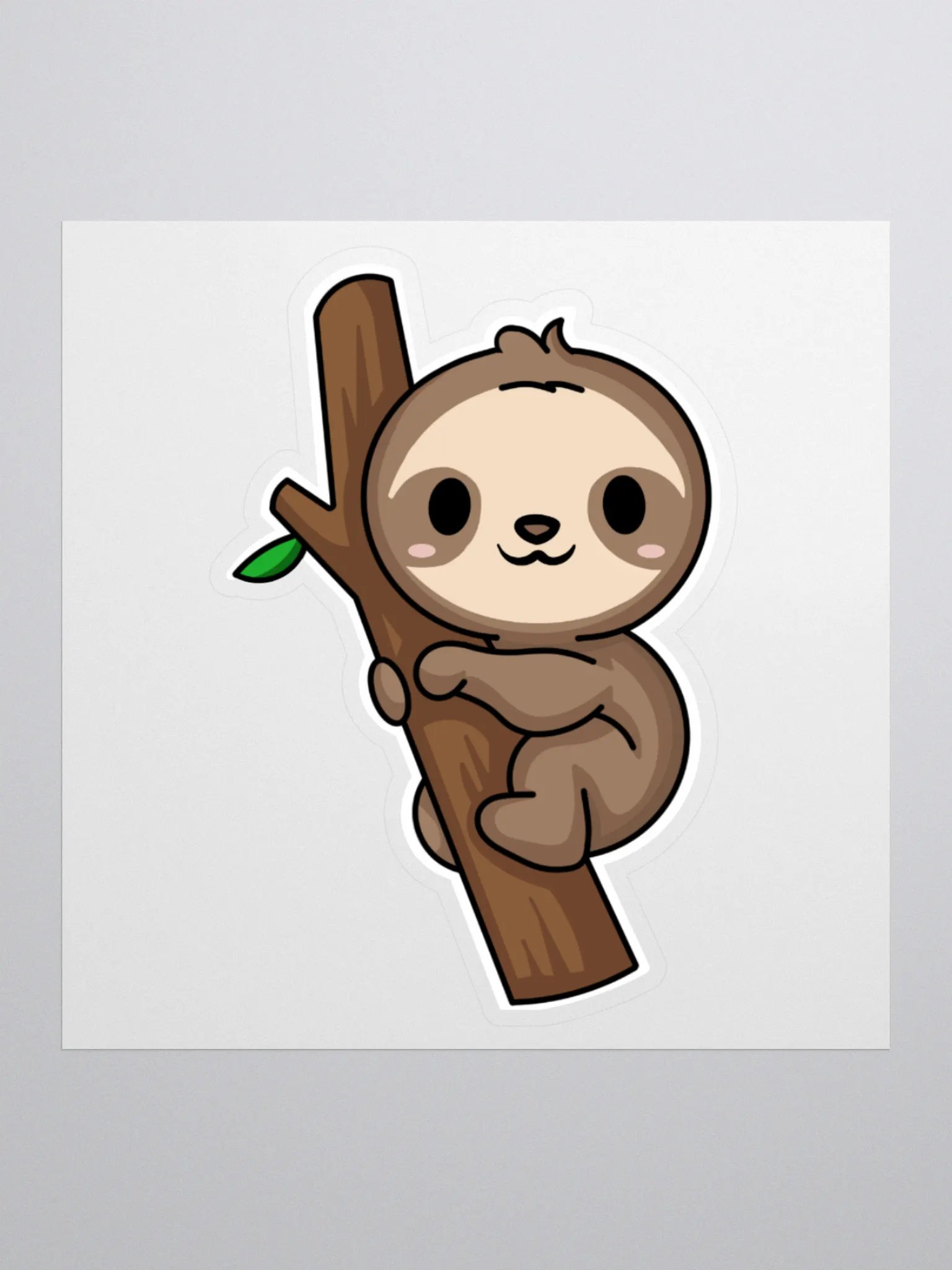 Sloth Hug Kiss Cut Stickers product image (1)