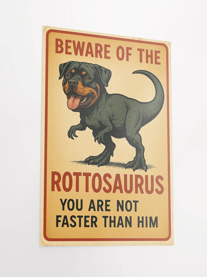Beware of the Rottosaurus, You are not faster than him product image (5)