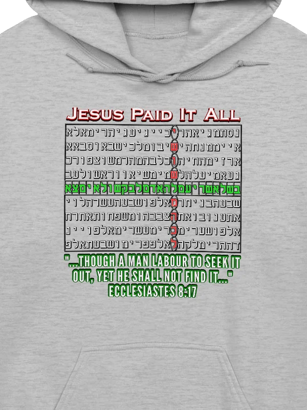 Jesus Paid It All - Bible Code Hoodie product image (2)
