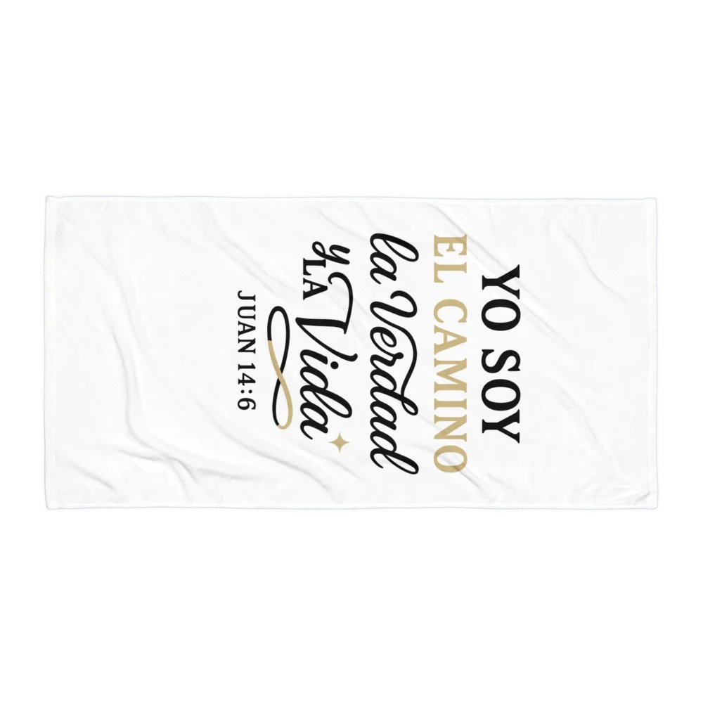 Christian Towel – “Yo Soy el Camino, la Verdad y la Vida” – Spanish Bible Verse product image (1)
