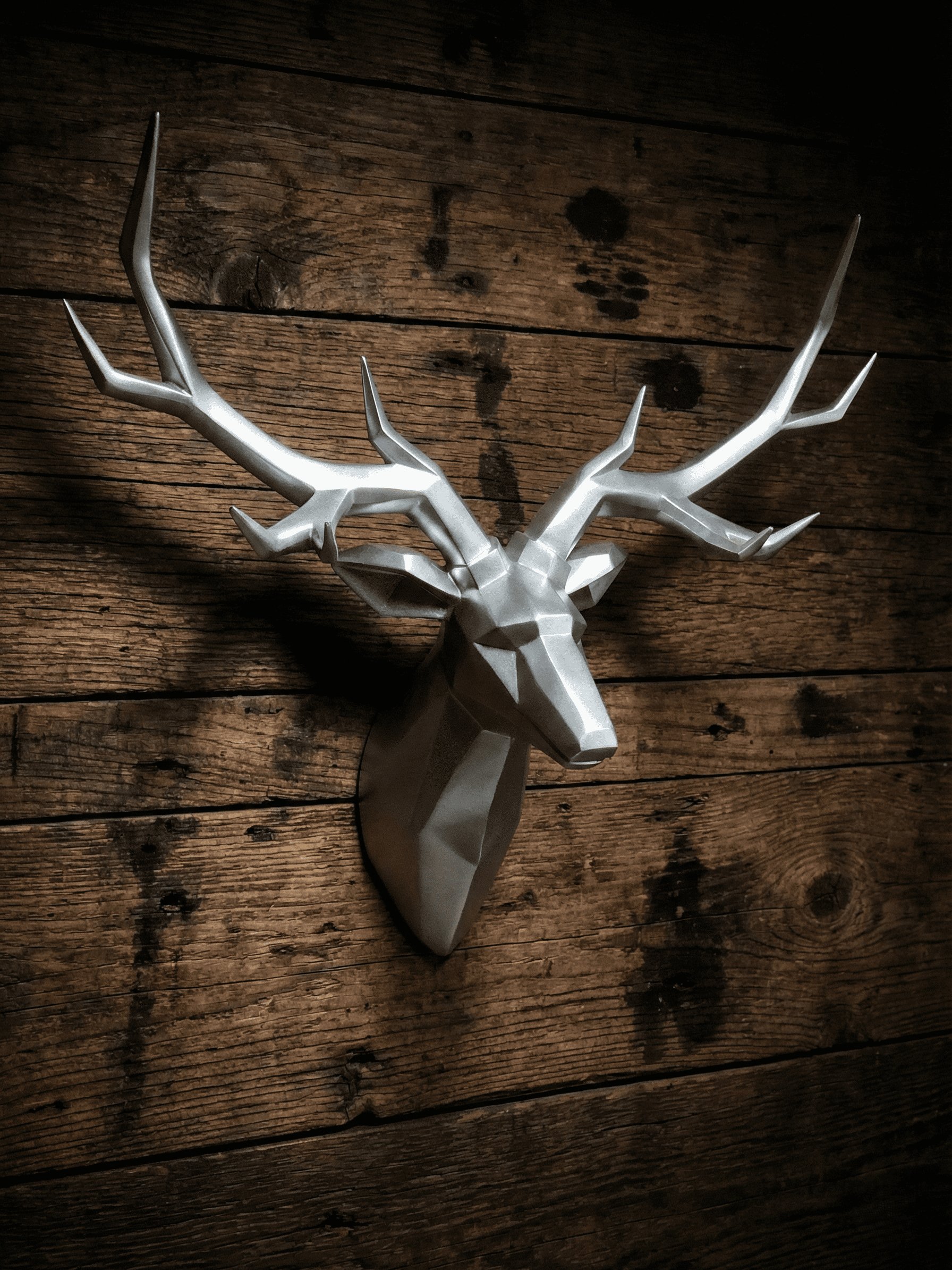 XL Modern Stag Wall Mount — Large Resin Deer Antler Sculpture product image (5)