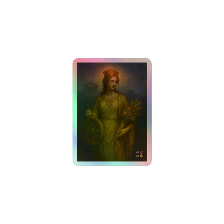 Goddess Fortuna Muliebris Holographic Sticker product image (1)