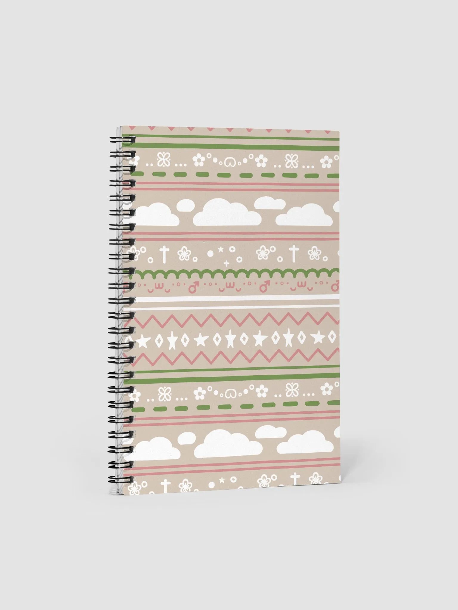 Cloudy Christmas Notebook - Beige product image (1)