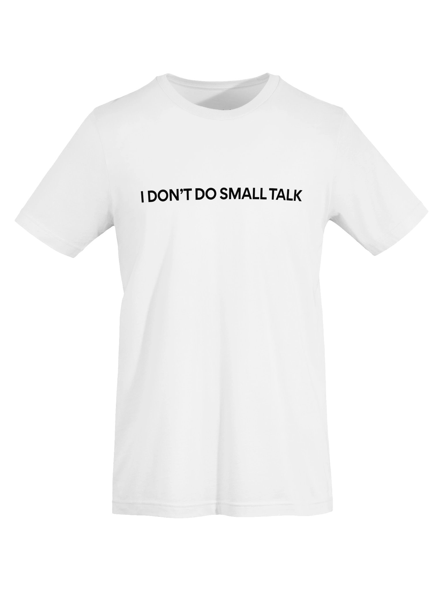 I Don’t Do Small Talk Tee - WHITE product image (5)