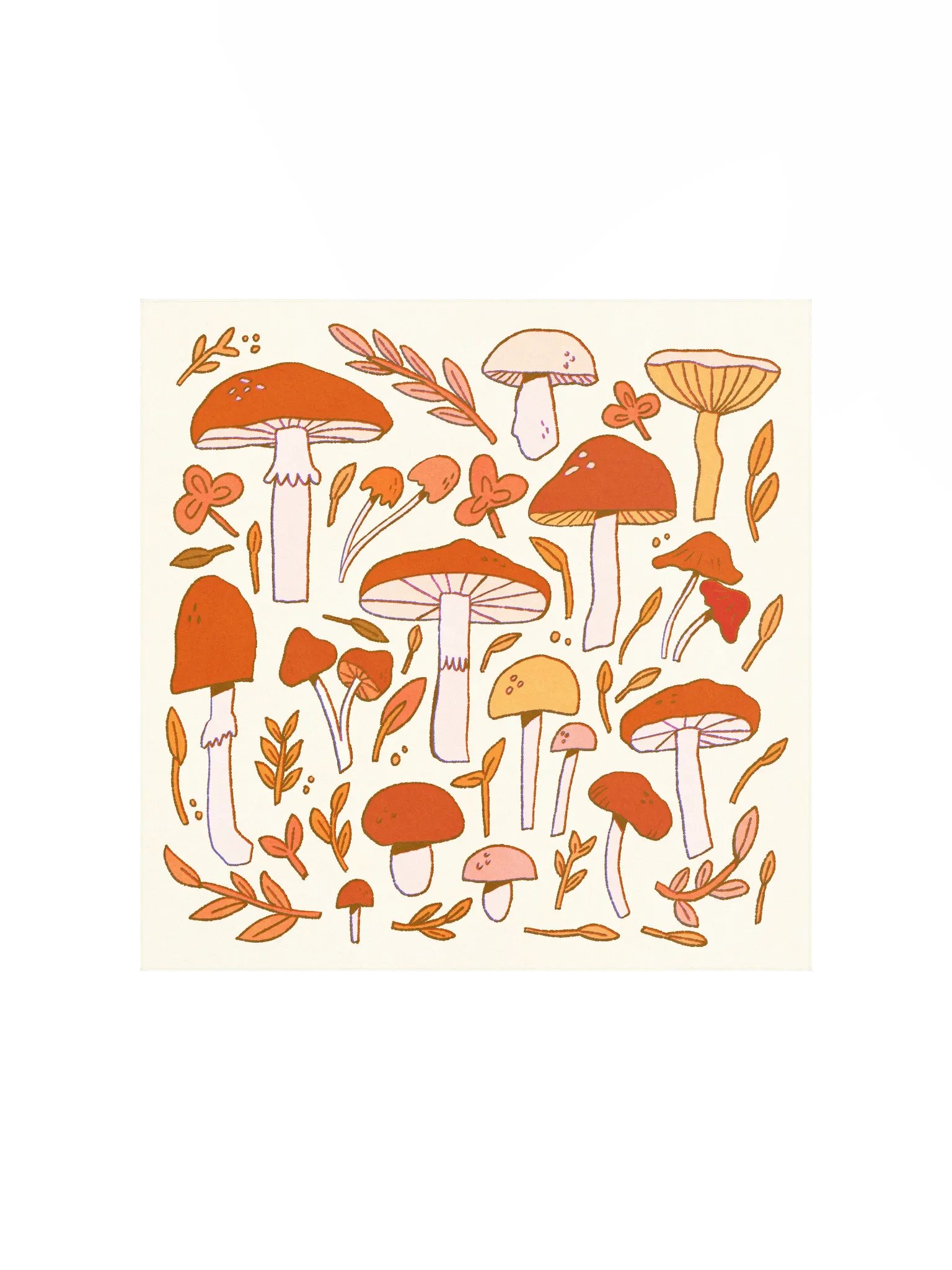Mushroom Party Print product image (2)