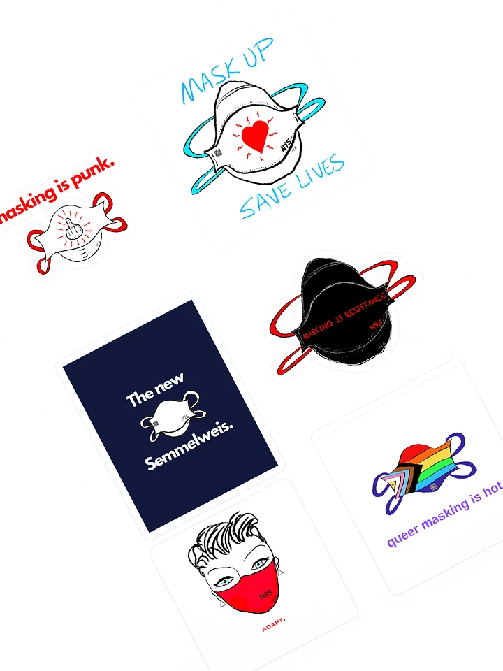 Masking Is Hot sticker pack product image (1)