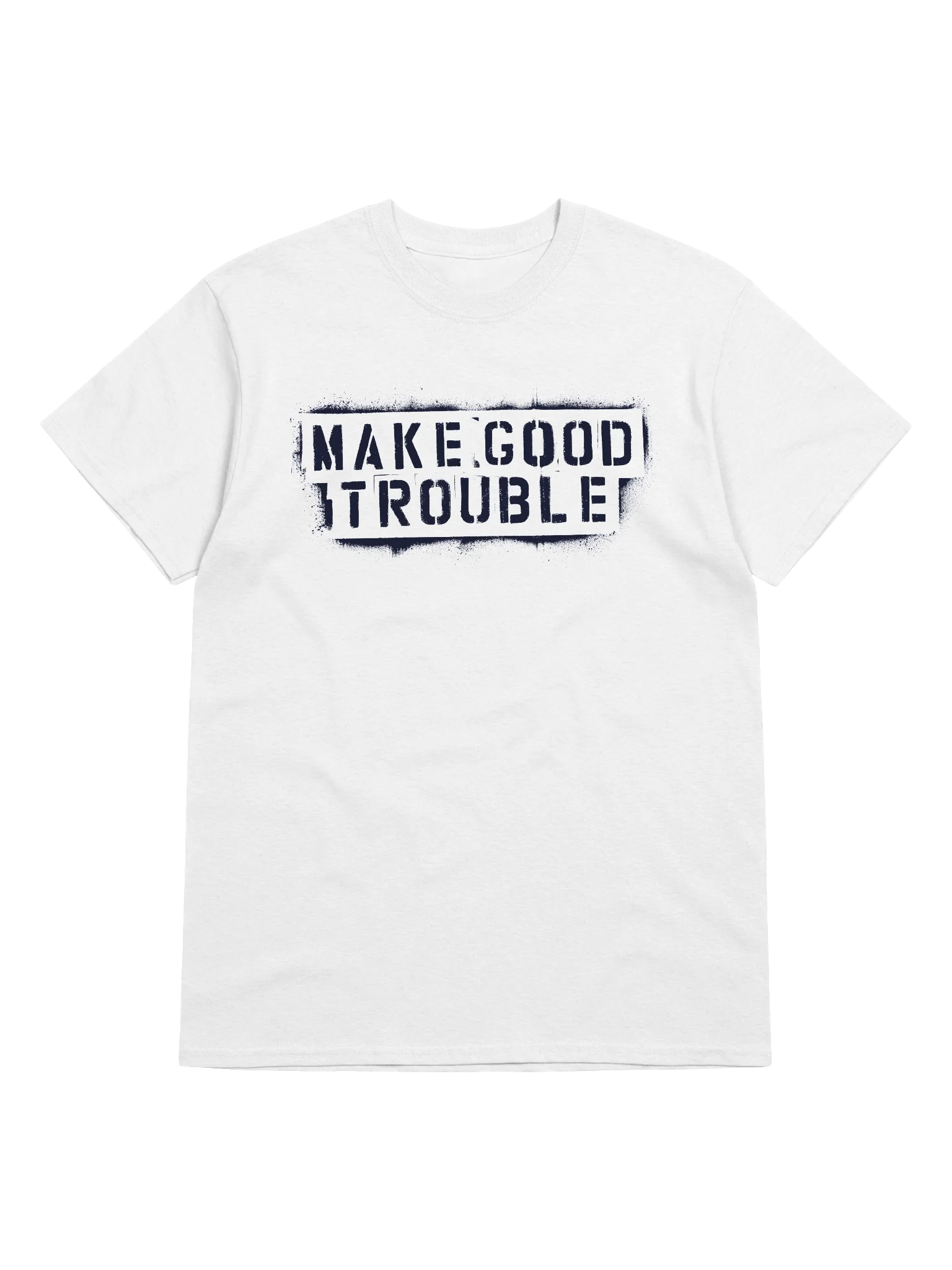 Make Good Trouble Gildan Heavyweight T-Shirt black letters product image (4)